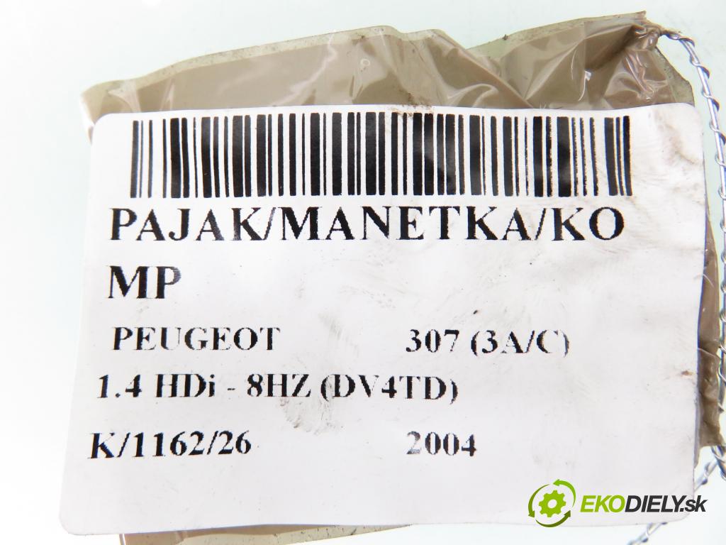 PEUGEOT 307 (3A/C) HB 2004 50,00 1.4 HDi - 8HZ (DV4TD) 1398,00 páčka/prepínač 96595112XT