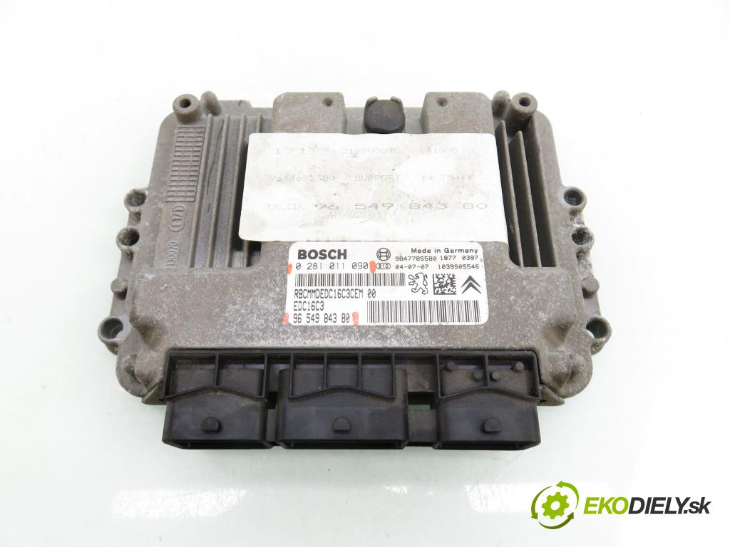 PEUGEOT 307 (3A/C) HB 2004 50,00 1.4 HDi - 8HZ (DV4TD) 1398,00 Riadiaca jednotka Motor 0281011090 ; 9654984380