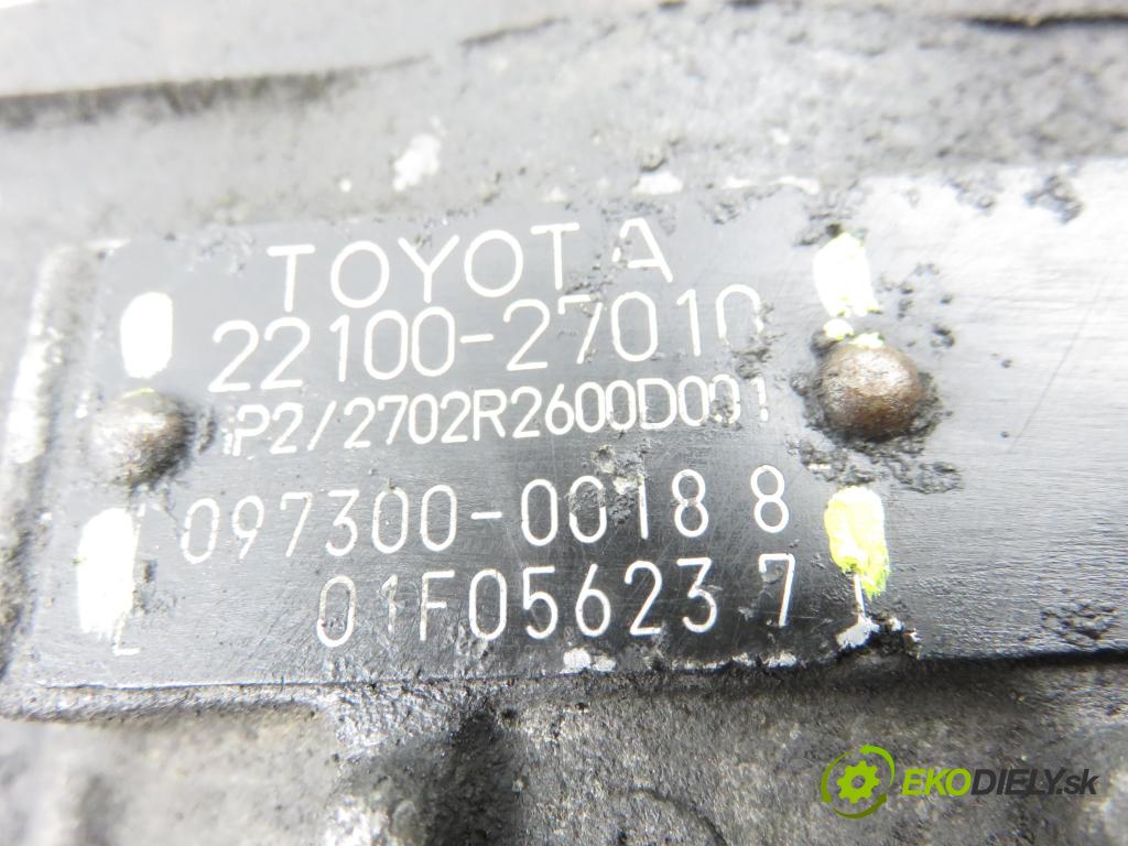 TOYOTA AVENSIS VERSO (_M2_) MINIVAN 2004 85,00 2.0 D (CLM20_) - 1CD-FTV 1995,00 pumpa vysokého TLAK: 2210027010 ; 09730000188