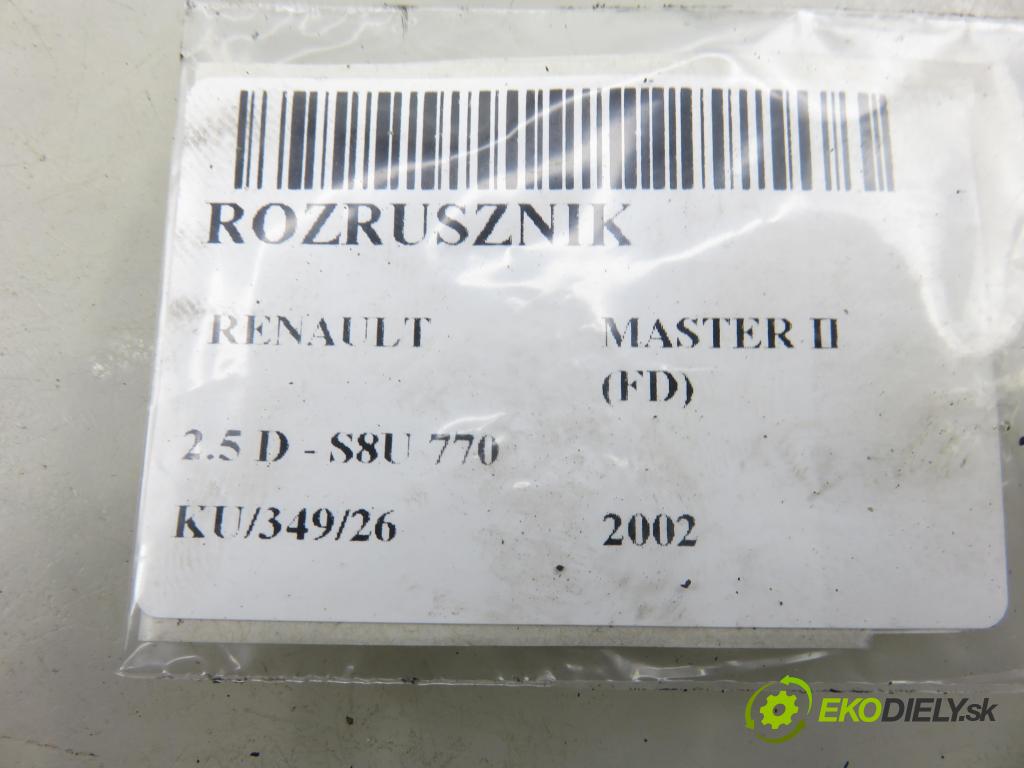 RENAULT MASTER II Skrzynia (FD) FURGON 2002 59,00 2.5 D - S8U 770 2499,00 Štartér 7700313447 ; M002T87671 (Štartér)