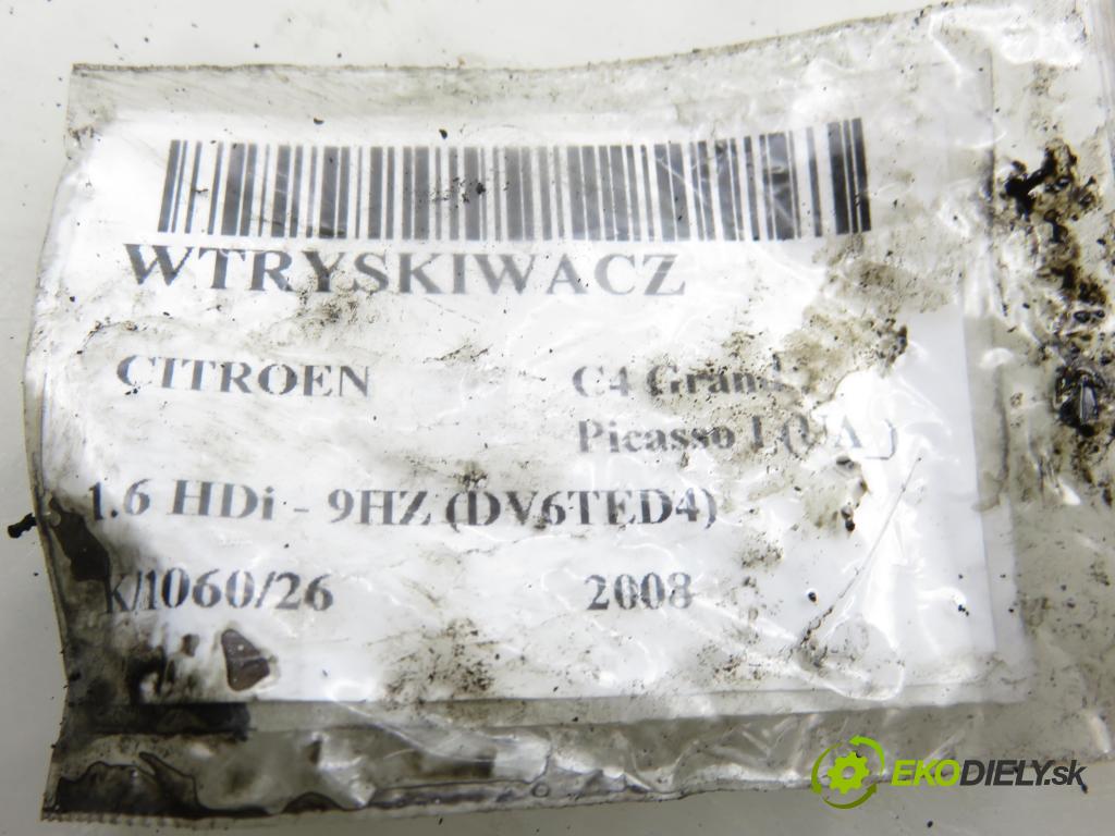 CITROEN C4 Grand Picasso I (UA_) MINIVAN 2008 80,00 1.6 HDi - 9HZ (DV6TED4) 1560,00 vstřikovač 0445110259 (Vstřikovač paliva)