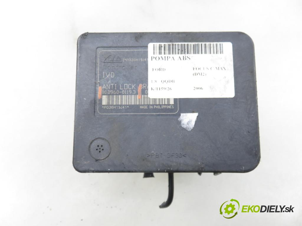 FORD FOCUS C-MAX (DM2) MINIVAN 2006 92,00 1.8 - QQDB 1798,00 Pumpa ABS 3M512C405HB ; 100206021640 ; 10096001193 (Pumpa ABS)