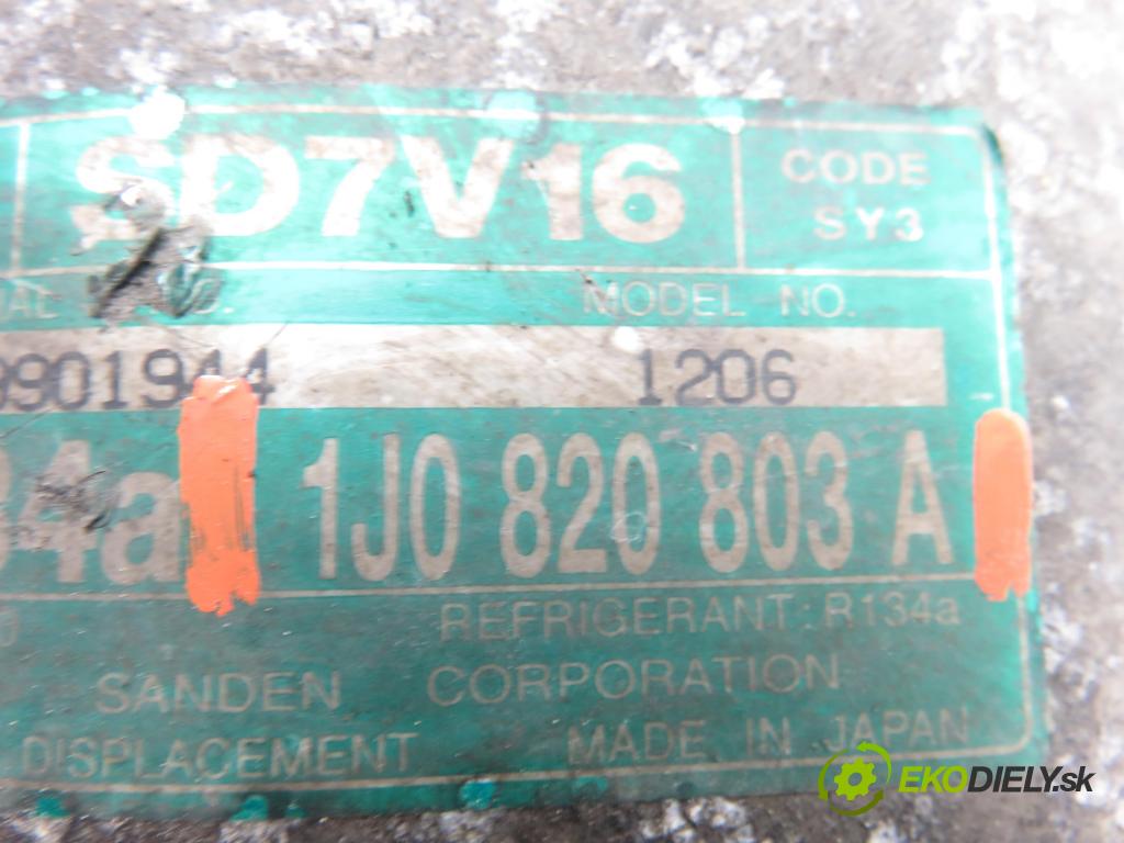 VW GOLF IV (1J1) HB 1999 85,00 2 - AQY 1984,00 KOMPRESOR: klimatizácie 1J0820803A (Kompresor klimatizácie)