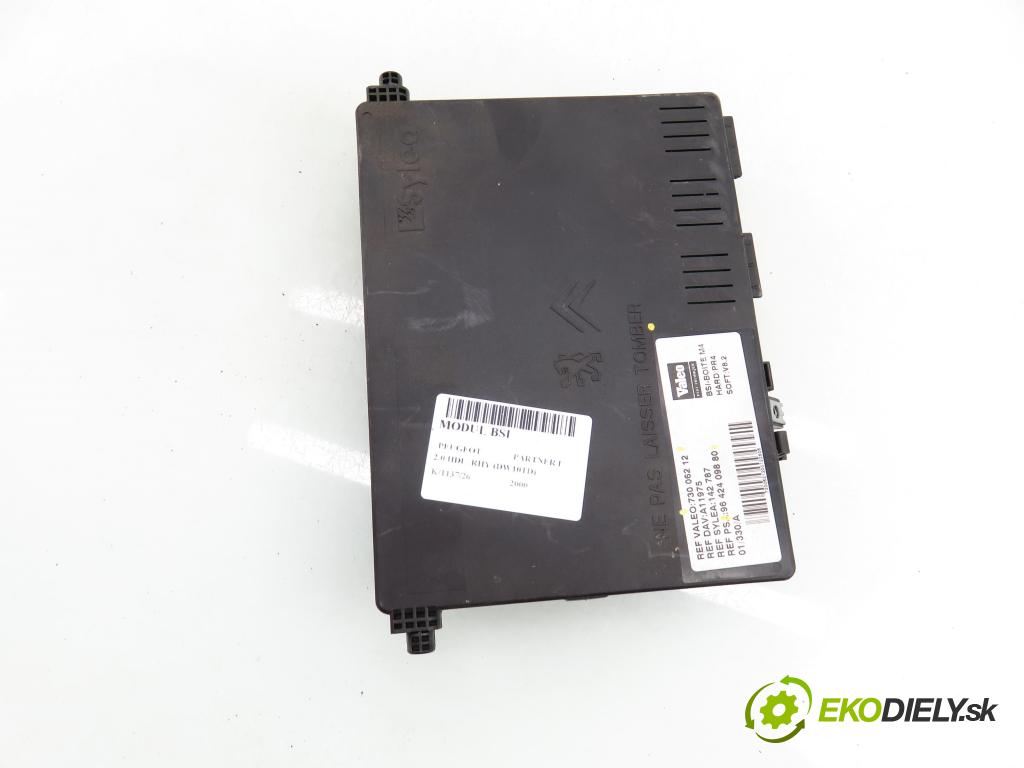 PEUGEOT PARTNER Combispace (5F) KOMBIVAN 2000 66,00 2.0 HDI - RHY (DW10TD) 1997,00 MODUL BSI 9642409880 ; 73006212