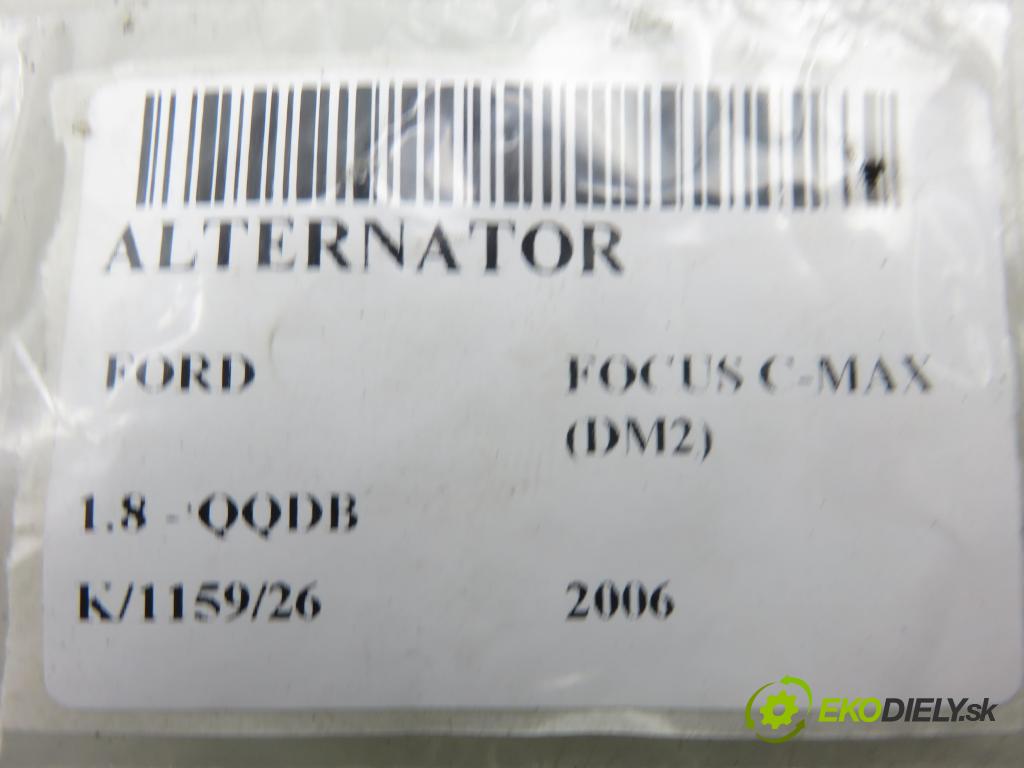 FORD FOCUS C-MAX (DM2) MINIVAN 2006 92,00 1.8 - QQDB 1798,00 Alternátor 3M5T10300LC ; 1042103532 (Alternátor)