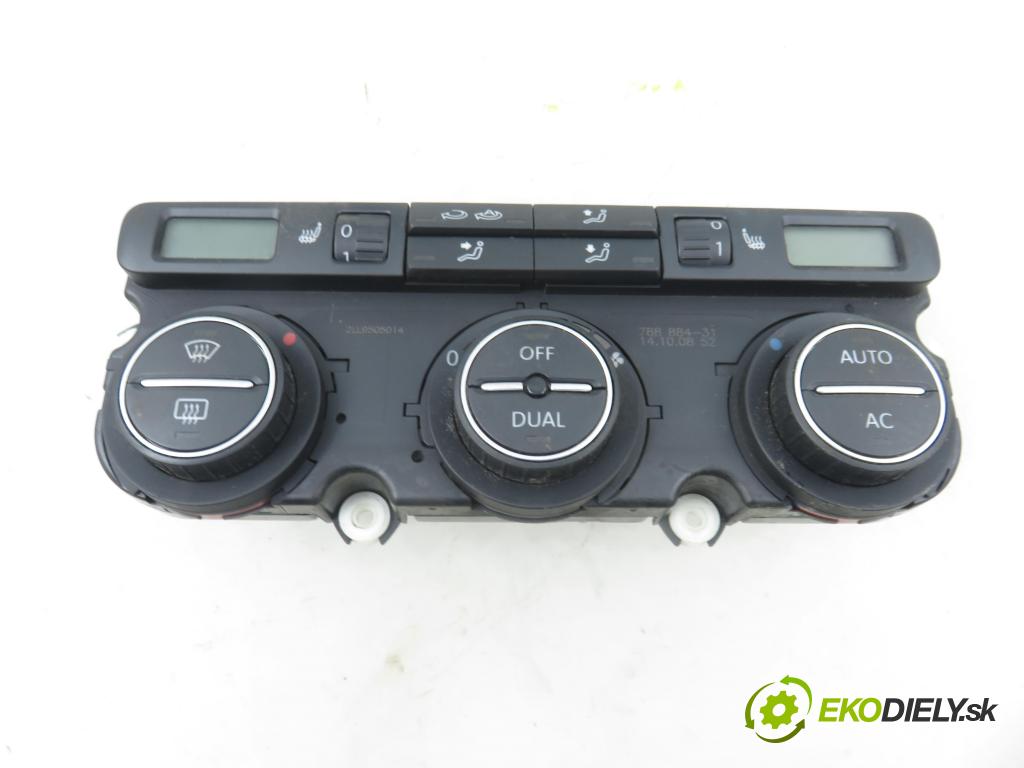 VW GOLF V Variant (1K5) KOMBI 2009 103,00 2.0 TDI 16V - CBDB 1968,00 Panel kúrenia KLIMATRONIK 1K0907044DA ; 5HB01010601