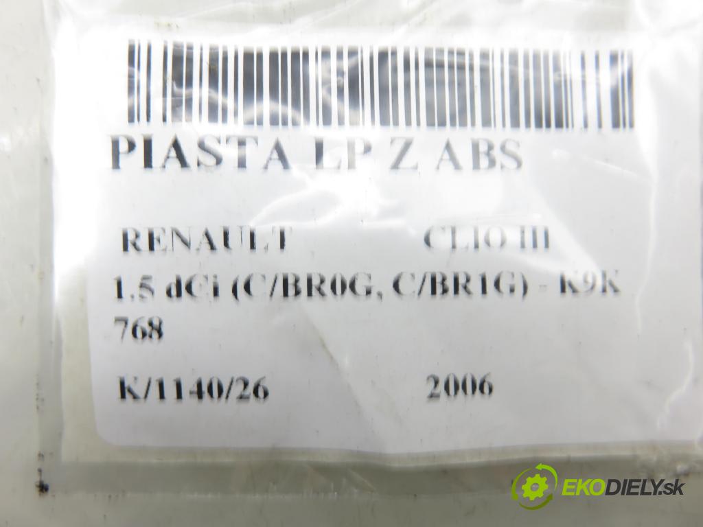 RENAULT CLIO III (BR0/1, CR0/1) HB 2006 50,00 1.5 dCi (C/BR0G, C/BR1G) - K9K 768 1461,00 náboj LP ABS