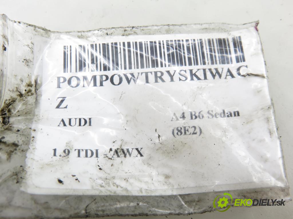 AUDI A4 (8E2, B6) SEDAN 2001 96,00 1.9 TDI PD 130 - AWX 1896,00 vstříkovač 038130073BA ; 0414720216 (Vstřikovač paliva)