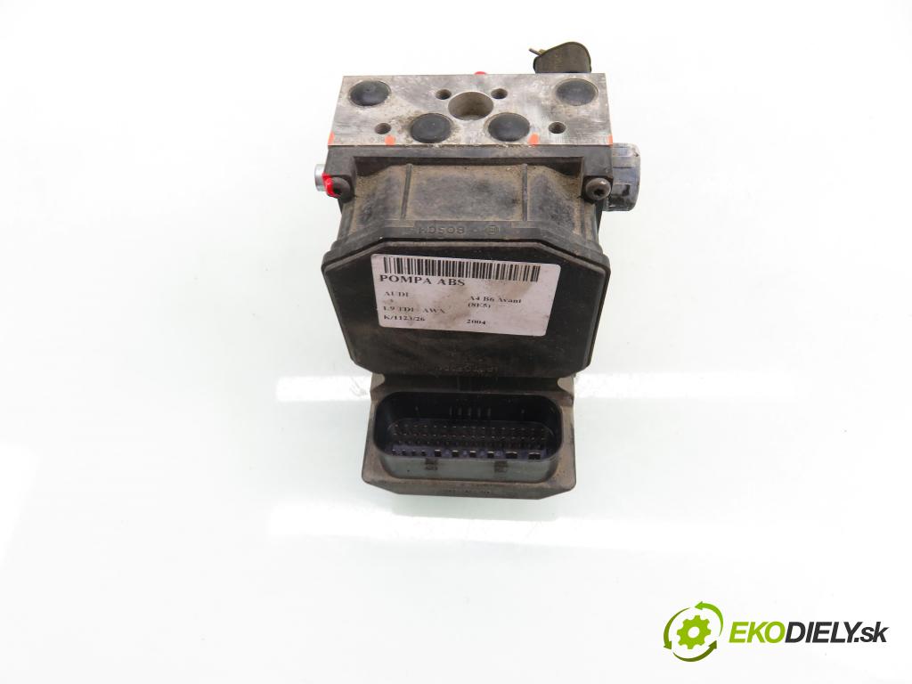 AUDI A4 Avant (8E5, B6) KOMBI 2004 96,00 1.9 TDI - AWX 1896,00 Pumpa ABS 0265950011 ; 0265225048 ; 8E0614517 (Pumpa ABS)