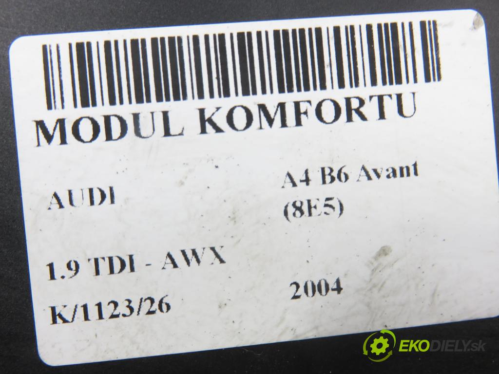 AUDI A4 Avant (8E5, B6) KOMBI 2004 96,00 1.9 TDI - AWX 1896,00 MODUL komfortu 8E0959433AR ; 00002727B4