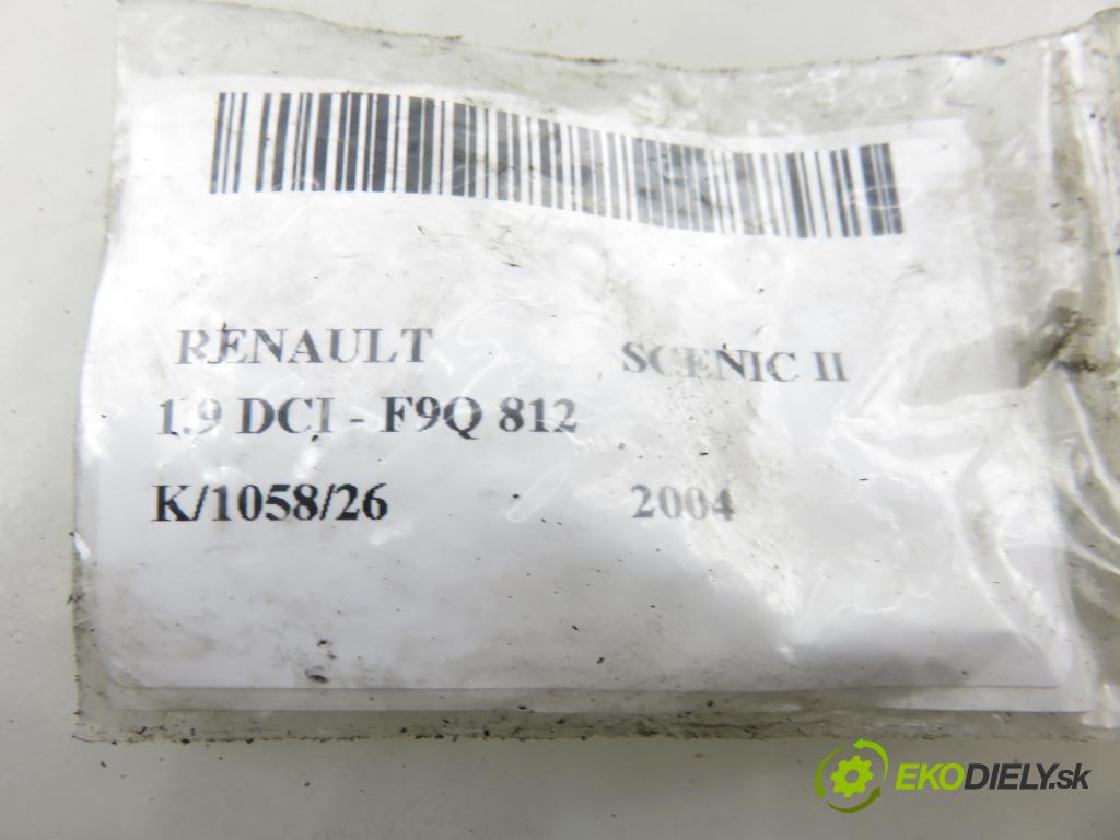 RENAULT SCENIC II (JM0/1_) MINIVAN 2004 88,00 1.9 DCI - F9Q 812 1870,00 vstřikovač 8200100272 ; 0445110110B (Vstřikovač paliva)