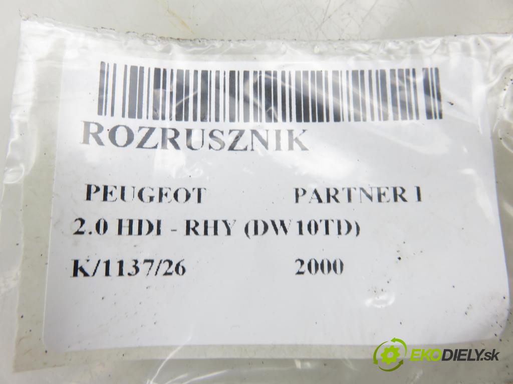 PEUGEOT PARTNER Combispace (5F) KOMBIVAN 2000 66,00 2.0 HDI - RHY (DW10TD) 1997,00 startér D7R27 (Startér)