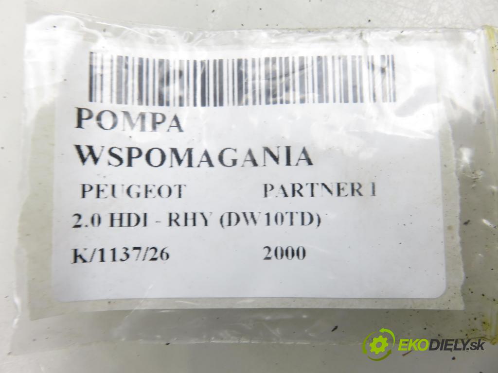 PEUGEOT PARTNER Combispace (5F) KOMBIVAN 2000 66,00 2.0 HDI - RHY (DW10TD) 1997,00 Pumpa servočerpadlo 26084515QH ; 9639655480 (Servočerpadlo)