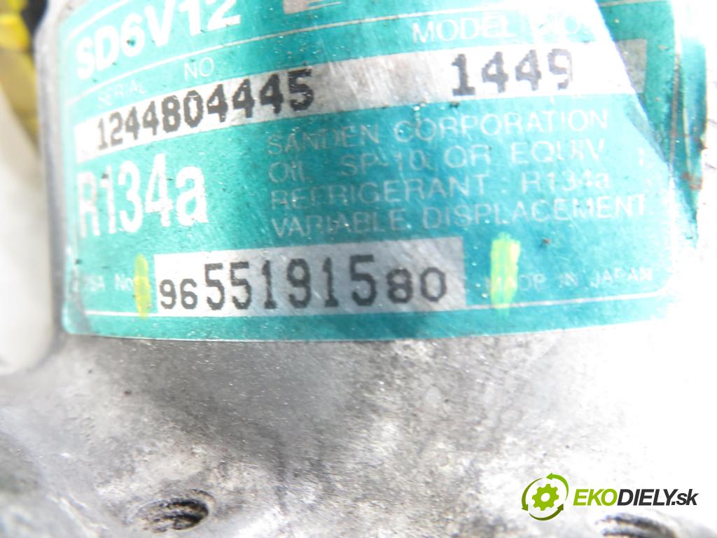 PEUGEOT 307 SW (3H) KOMBI 2003 80,00 1.6 HDI 110 - 9HZ (DV6TED4) 1560,00 KOMPRESOR: klimatizácie 9655191580 (Kompresor klimatizácie)