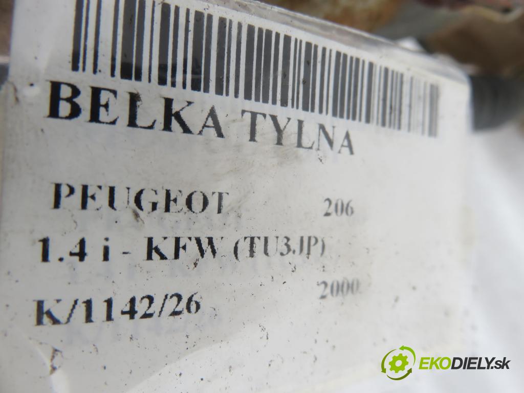 PEUGEOT 206 liftback (2A/C) HB 2000 55,00 1.4 75 - KFW 1360,00 Výstuha zadná