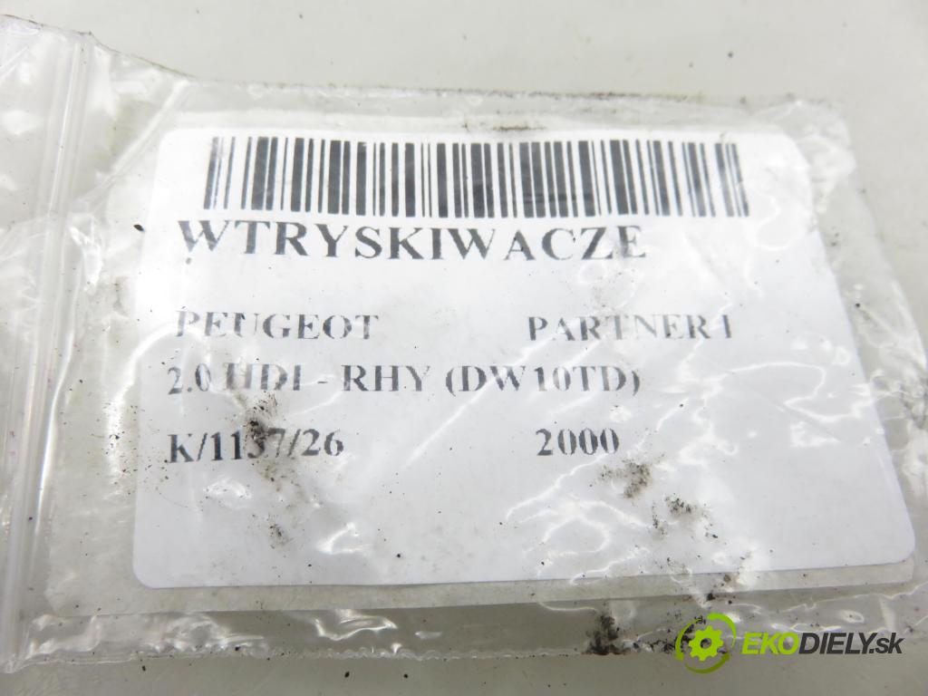 PEUGEOT PARTNER Combispace (5F) KOMBIVAN 2000 66,00 2.0 HDI - RHY (DW10TD) 1997,00 vstrekovač 9636819380 ; 5WS40000 (Vstrekovač paliva)