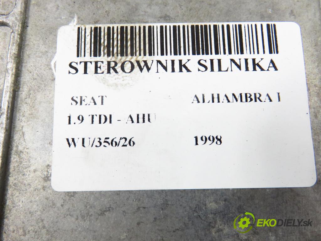 SEAT ALHAMBRA (7V8, 7V9) MINIVAN 1998 66,00 1.9 TDI - AHU 1896,00 řídící jednotka motora 028906021GT ; 0281001735