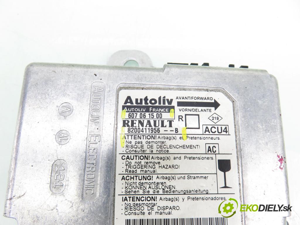 RENAULT GRAND SCENIC II (JM0/1_) HB 2006 88,00 1.9 dCi 120 - F9Q 812 1870,00 MODUL air BAG 8200411956B ; 60706150
