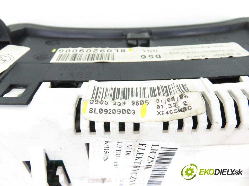 AUDI A3 (8L1) HB 2000 81,00 1.9 TDI - AHF 1896,00 Prístrojovka elektrický 8L0920900G