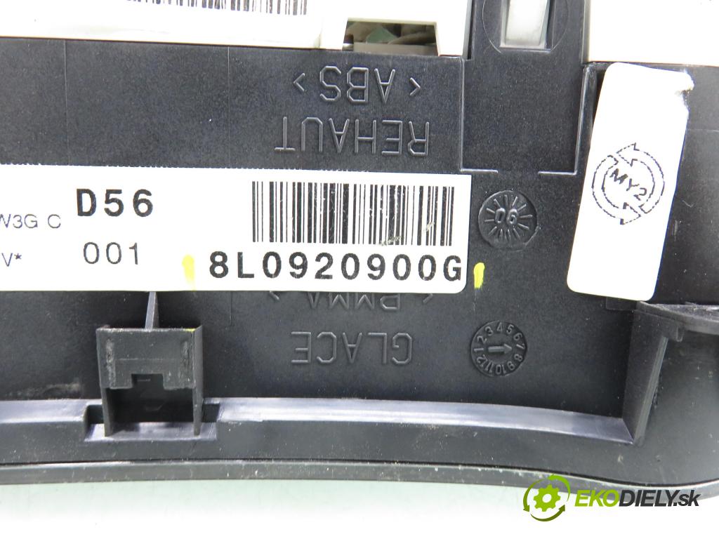 AUDI A3 (8L1) HB 2000 81,00 1.9 TDI - AHF 1896,00 Prístrojovka elektrický 8L0920900G