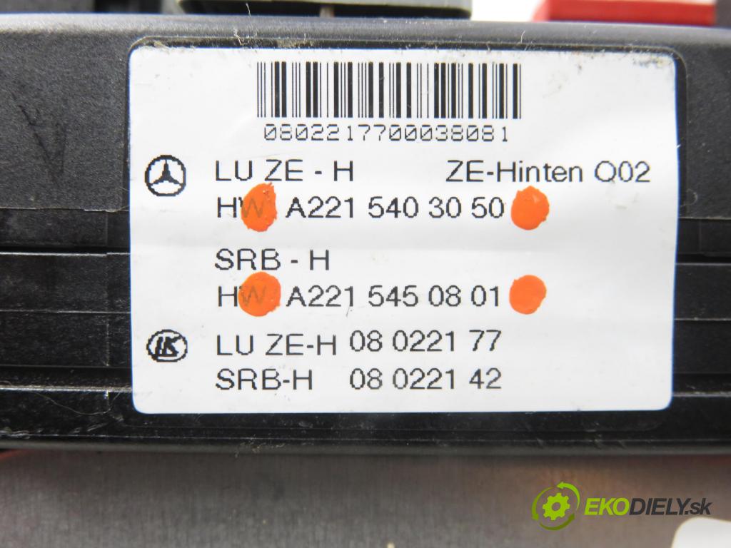 MERCEDES-BENZ KLASA S (W221) SEDAN 2006 173,00 S 320 CDI 235 - OM 642.930 2987,00 MODUL BSI A2215403050 ; A2215450801