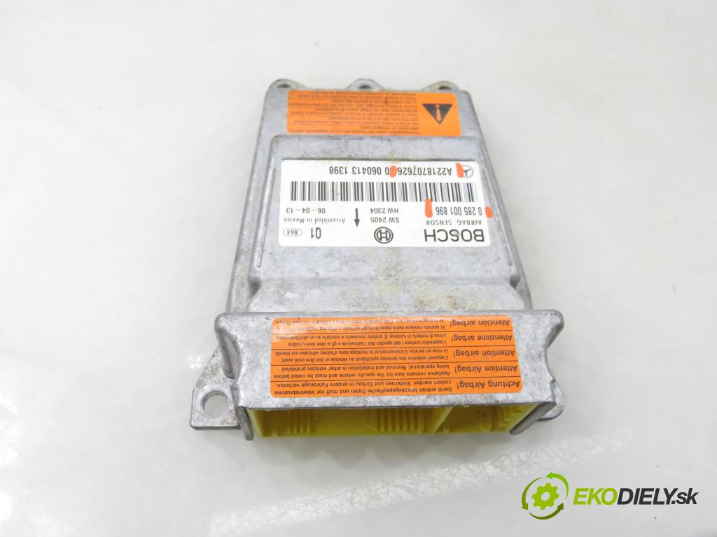 MERCEDES-BENZ KLASA S (W221) SEDAN 2006 173,00 S 320 CDI (221.022, 221.122) - OM 642.930 2987,00 MODUL air BAG 0285001896 ; A2218707626