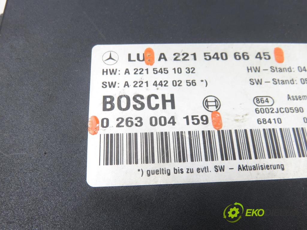 MERCEDES-BENZ KLASA S (W221) SEDAN 2006 173,00 S 320 CDI (221.022, 221.122) - OM 642.930 2987,00 MODUL 0263004159 ; A2215406645