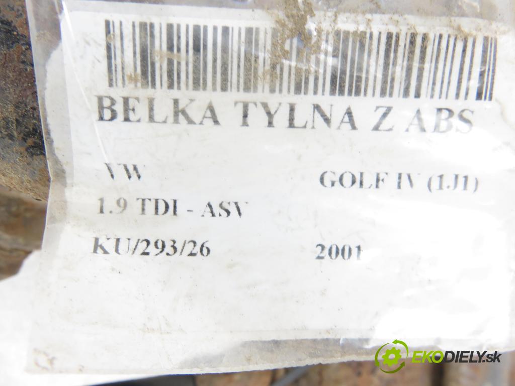 VW GOLF IV (1J1) HB 2001 81,00 1.9 TDI 110 - ASV 1896,00 Výstuha zadná ABS