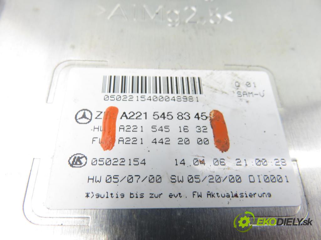 MERCEDES-BENZ KLASA S (W221) SEDAN 2006 173,00 S 320 CDI (221.022, 221.122) - OM 642.930 2987,00 MODUL SAM A2215458345 ; A2215451632 ; A2214422000