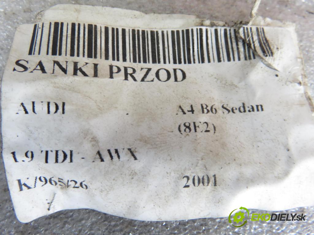 AUDI A4 (8E2, B6) SEDAN 2001 96,00 1.9 TDI PD 130 - AWX 1896,00 PŘEDNÍ: