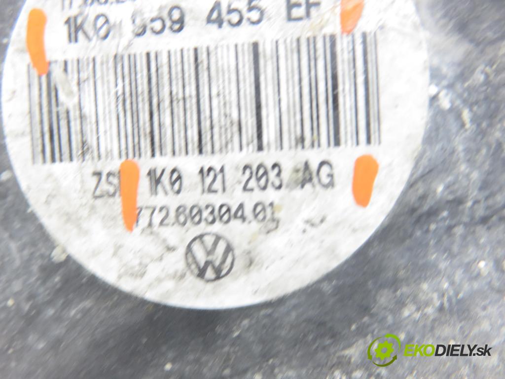 VW CADDY III Variant (2KB, 2KJ, 2CB, 2CJ) KOMBIVAN 2007 77,00 1.9 TDI - BLS 1896,00 Ventilátor chladič vody 1K0959455EF ; 1K0121203AG