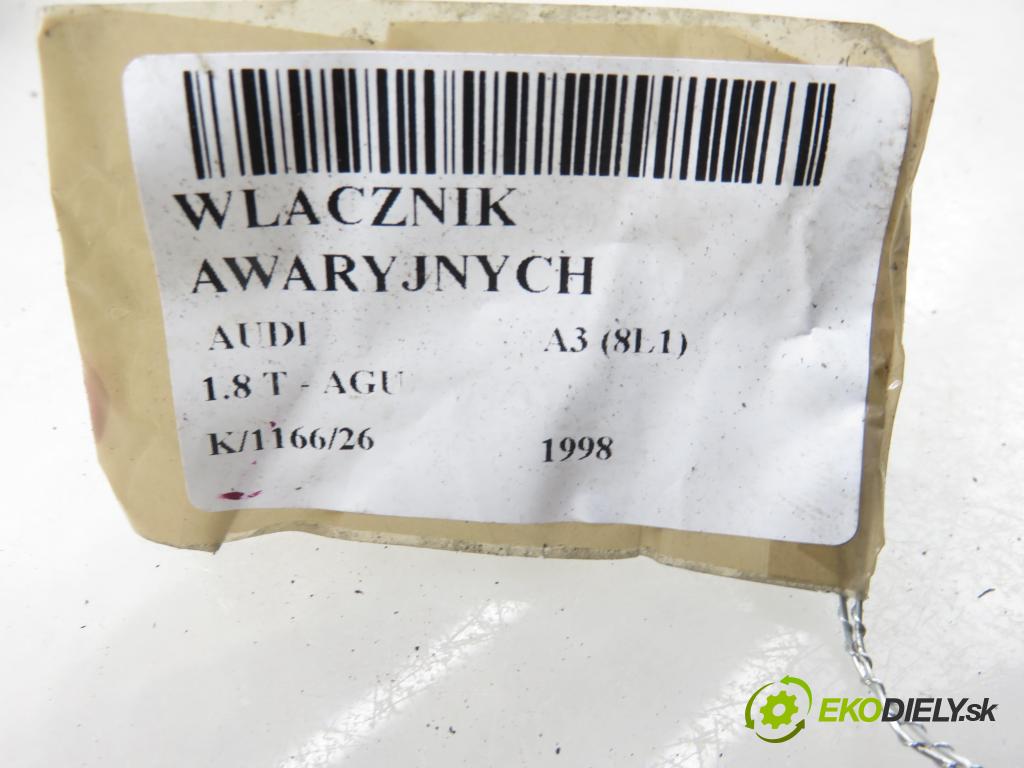 AUDI A3 (8L1) HB 1998 110,00 1.8 T - AGU 1781,00 přepínač nouzových 8L0941509F