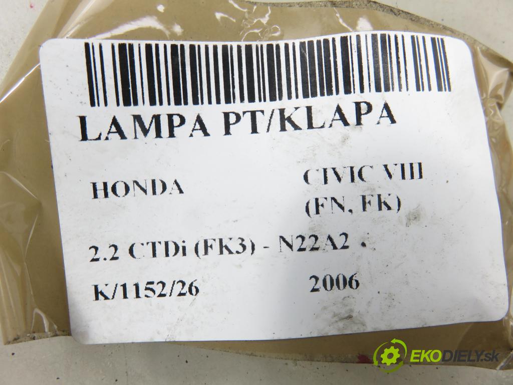 HONDA CIVIC VIII (FN, FK) HB 2006 103,00 2.2 CTDi (FK3) - N22A2 2204,00 světlo pravé zadní kufr 22616721