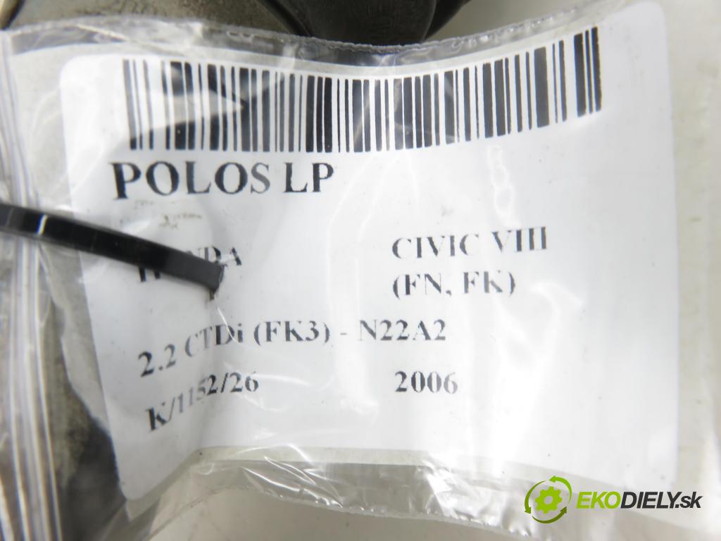 HONDA CIVIC VIII (FN, FK) HB 2006 103,00 2.2 CTDi (FK3) 140 - N22A2 2204,00 poloos LP SMJG011M1