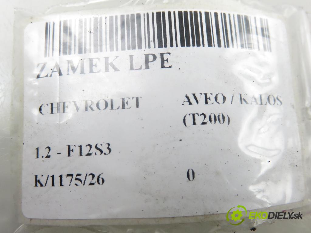 CHEVROLET AVEO / KALOS liftback (T200) HB 2004 53,00 1.2 - F12S3 1150,00 zámok
