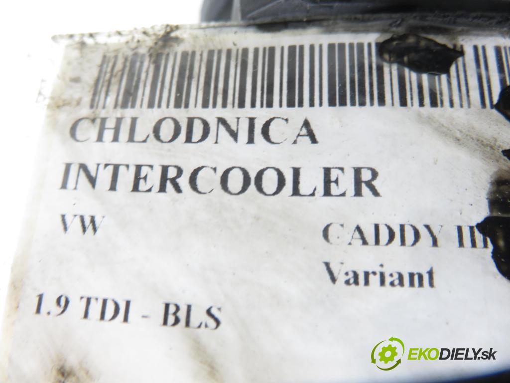 VW CADDY III Variant (2KB, 2KJ, 2CB, 2CJ) KOMBIVAN 2007 77,00 1.9 TDI PD 105 1896,00 chladič intercooler 1K0145803H