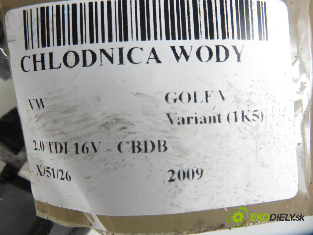 VW GOLF V Variant (1K5) KOMBI 2009 103,00 2.0 TDI 16V - CBDB 1968,00 chladič vody 734333