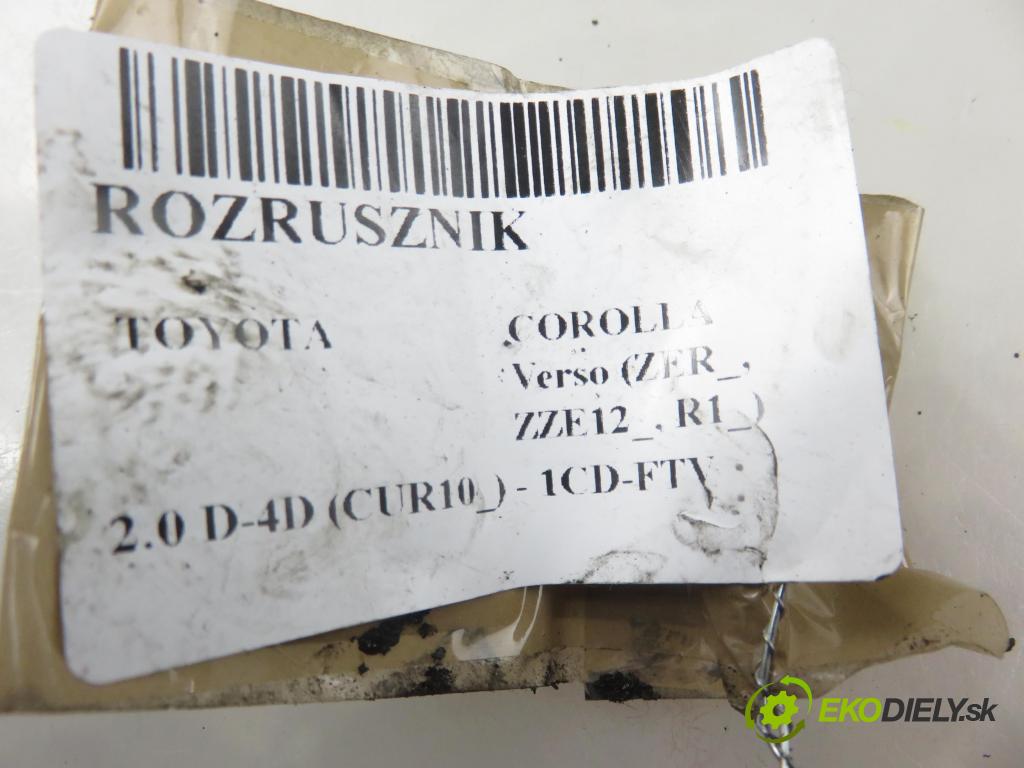 TOYOTA COROLLA Verso (ZER_, ZZE12_, R1_) MINIVAN 2005 85,00 2.0 D-4D (CUR10_) - 1CD-FTV 1995,00 startér S0020 (Startér)