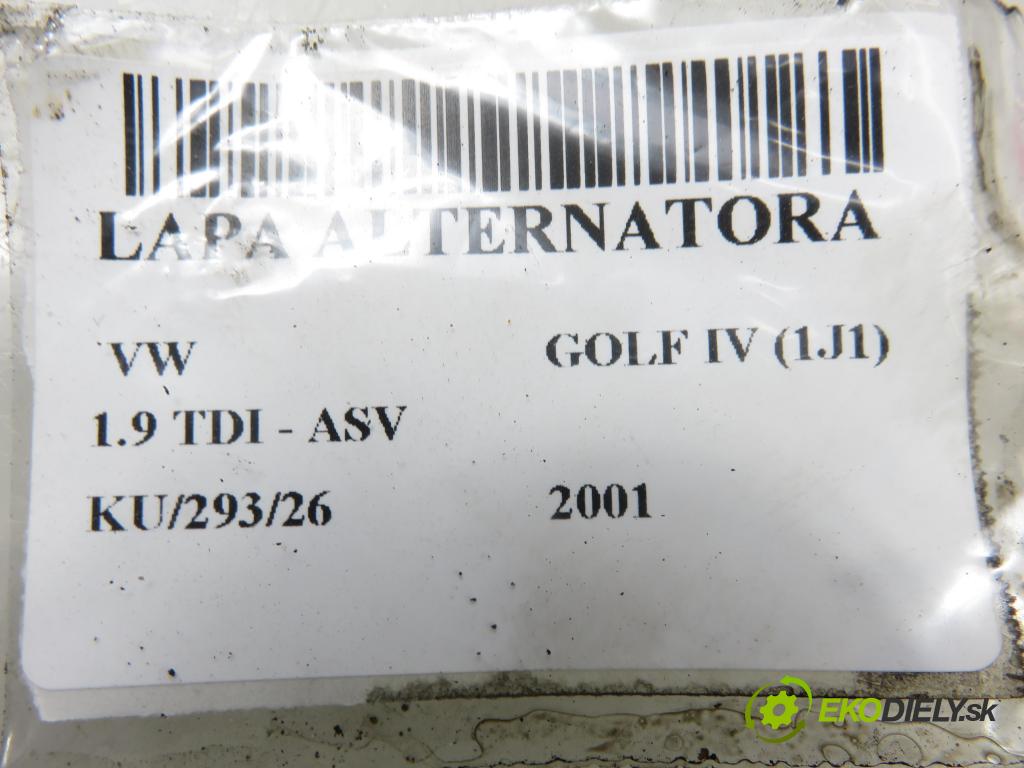 VW GOLF IV (1J1) HB 2001 81,00 1.9 TDI 110 - ASV 1896,00 uchycení alternátora 038903143A