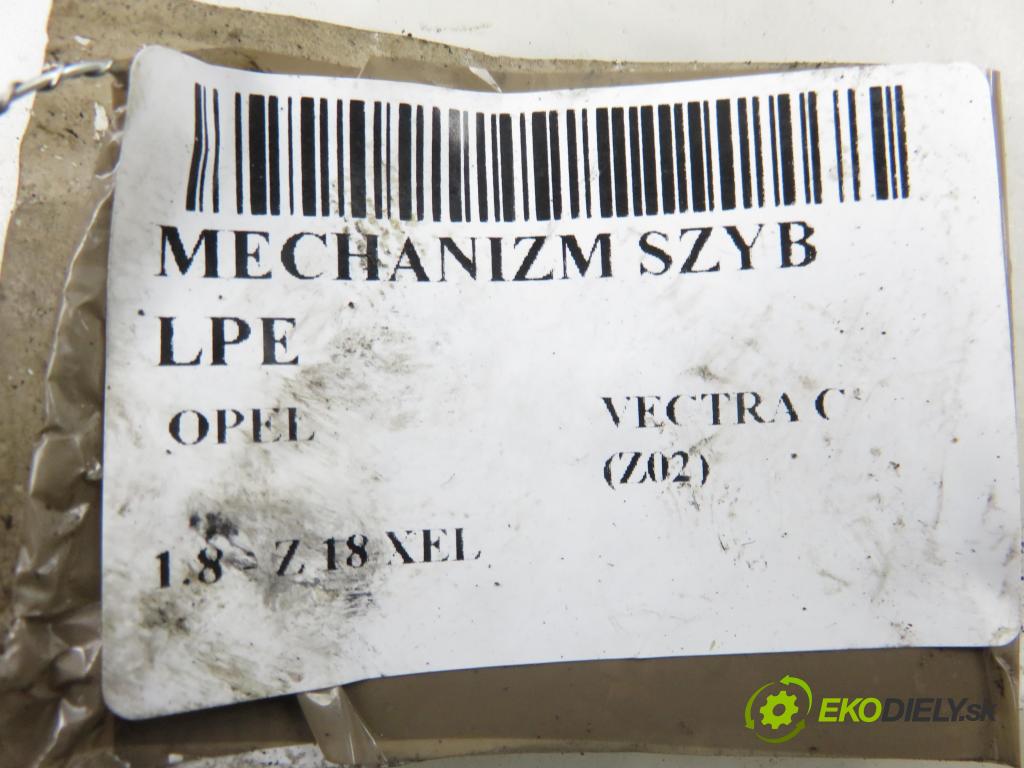 OPEL VECTRA C (Z02) SEDAN 2002 81,00 1.8 - Z 18 XEL 1796,00 Mechanizmus okien 9178985LH ; 9178987LH ; 106045100