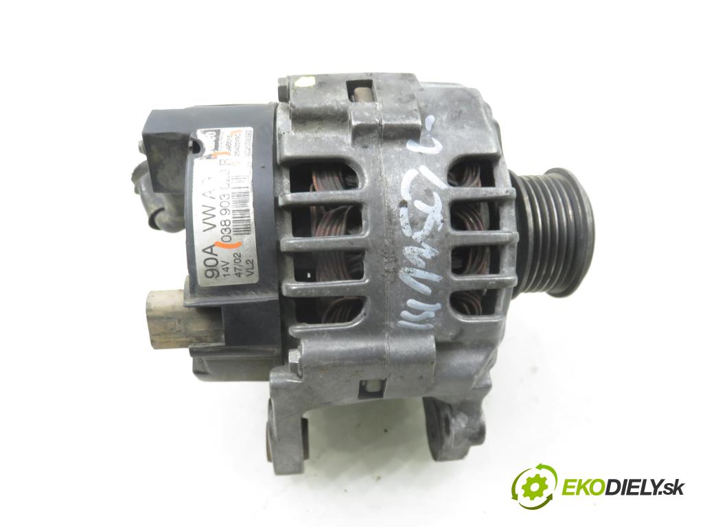 AUDI A3 (8L1) HB 2000 81,00 1.9 TDI - AHF 1896,00 Alternátor 038903023R ; 2542245C (Alternátor)