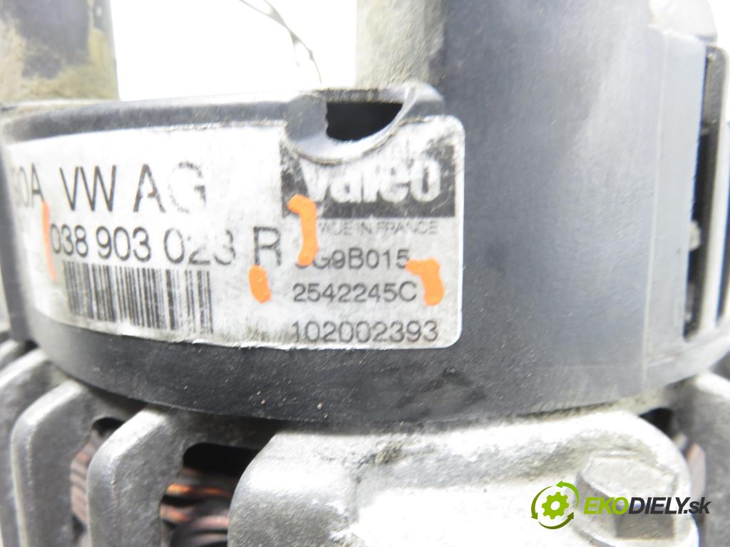 AUDI A3 (8L1) HB 2000 81,00 1.9 TDI - AHF 1896,00 Alternátor 038903023R ; 2542245C (Alternátor)