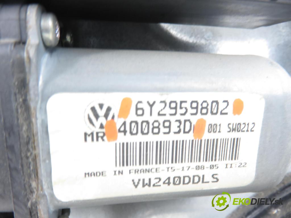 VW POLO (9N_) HB 2006 59,00 1.4 TDI - BNV 1422,00 Mechanizmus okien 6Y2959802 ; 400893D ; 6Q4837755