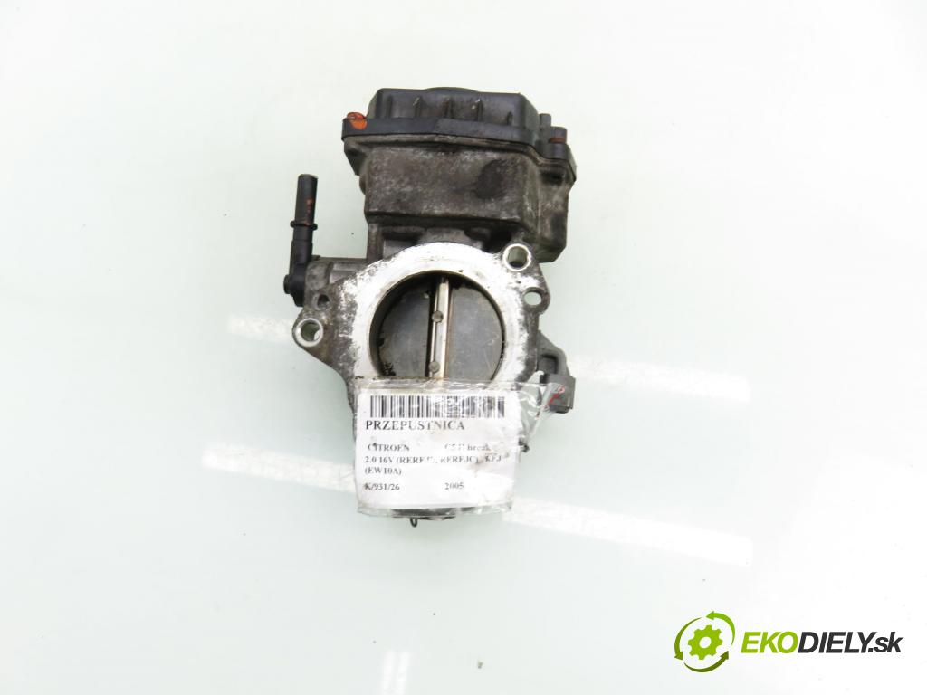 CITROEN C5 II Break (RE_) KOMBI 2005 103,00 2.0 16V (RERFJB, RERFJC) - 140 RFJ (EW10A) 1997,00 škrtíci klapka 9652682880 ; 408239823003 (Škrticí klapka)