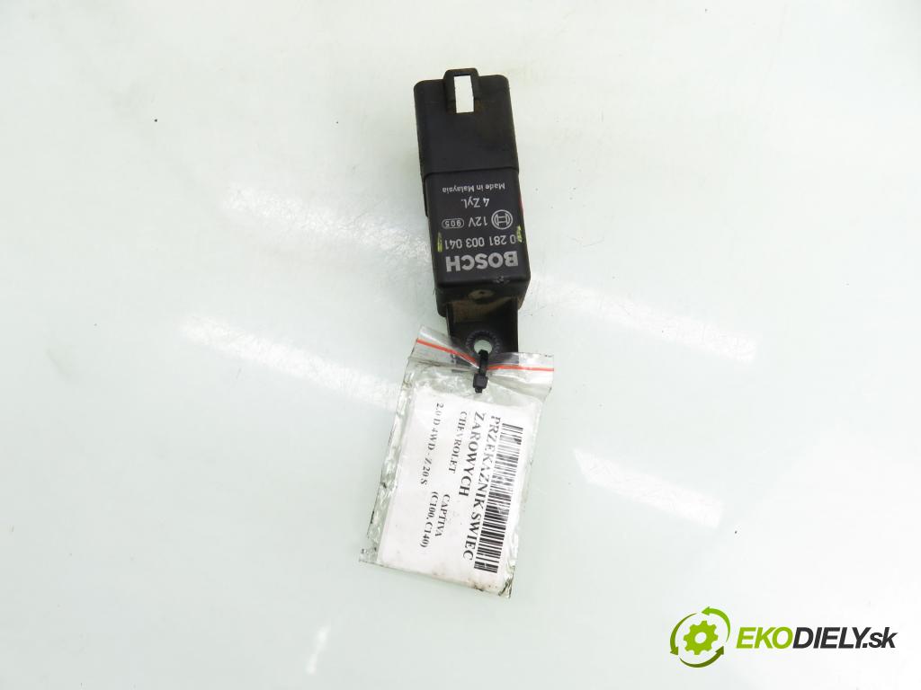 CHEVROLET CAPTIVA (C100, C140) SUV 2007 110,00 2.0 D 4WD 1991,00 RELÉ: JÚN: 96440063 ; 0281003041