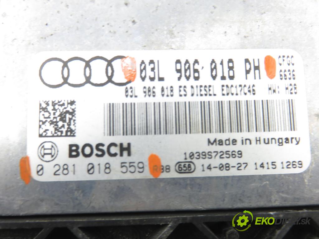 AUDI Q3 (8U) SUV 2014 130,00 2.0 TDI quattro - CFGC 1968,00 Riadiaca jednotka Motor 0281018559 ; 03L906018PH