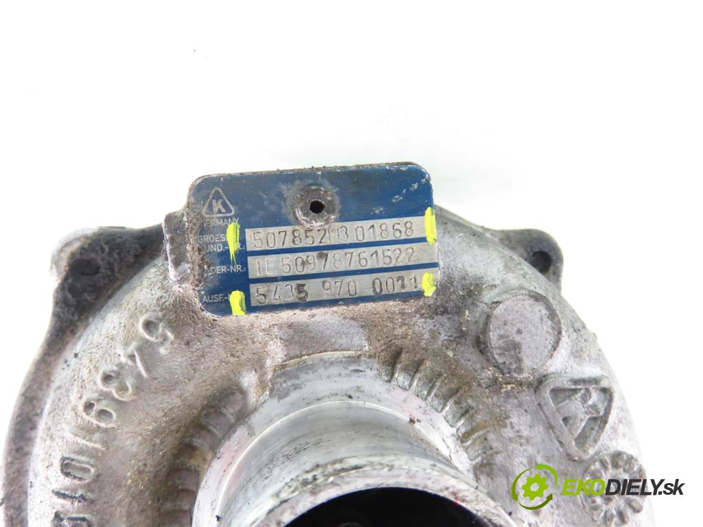 RENAULT CLIO III (BR0/1, CR0/1) HB 2006 50,00 1.5 dCi 68 - K9K 768 1461,00 Turbodúchadlo H301868 ; 507852H301868 ; 53439700011 (Turbodúchadlo (kompletné))