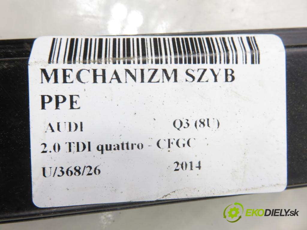 AUDI Q3 (8U) SUV 2014 130,00 2.0 TDI quattro - CFGC 1968,00 mechanismus oken PPE 8U0837462 ; 8K0959802B