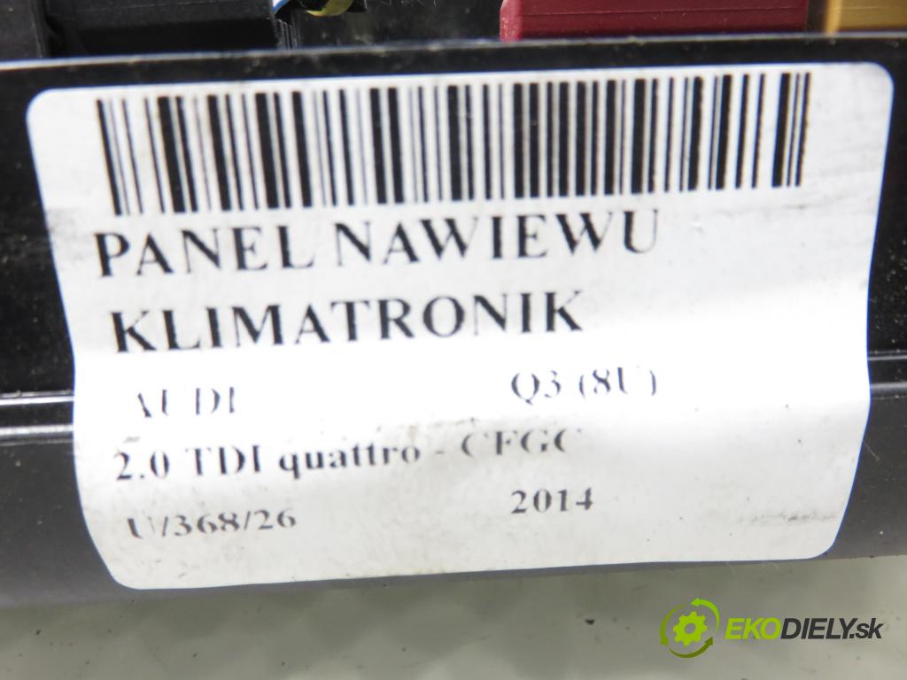 AUDI Q3 (8U) SUV 2014 130,00 2.0 TDI quattro - CFGC 1968,00 Panel kúrenia KLIMATRONIK 8U0820043D ; A2C80279600