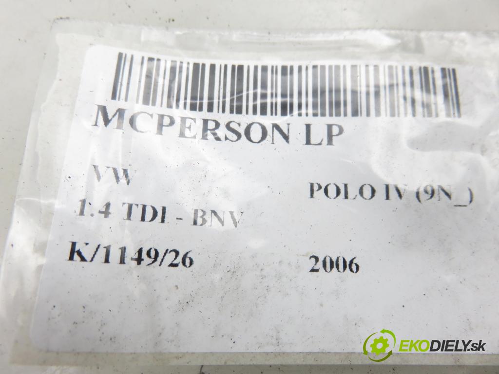 VW POLO (9N_) HB 2006 59,00 1.4 TDI - BNV 1422,00 MCPERSON LP
